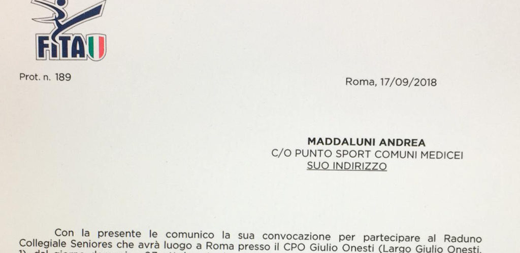 Raduno collegiale seniores maddaluni
