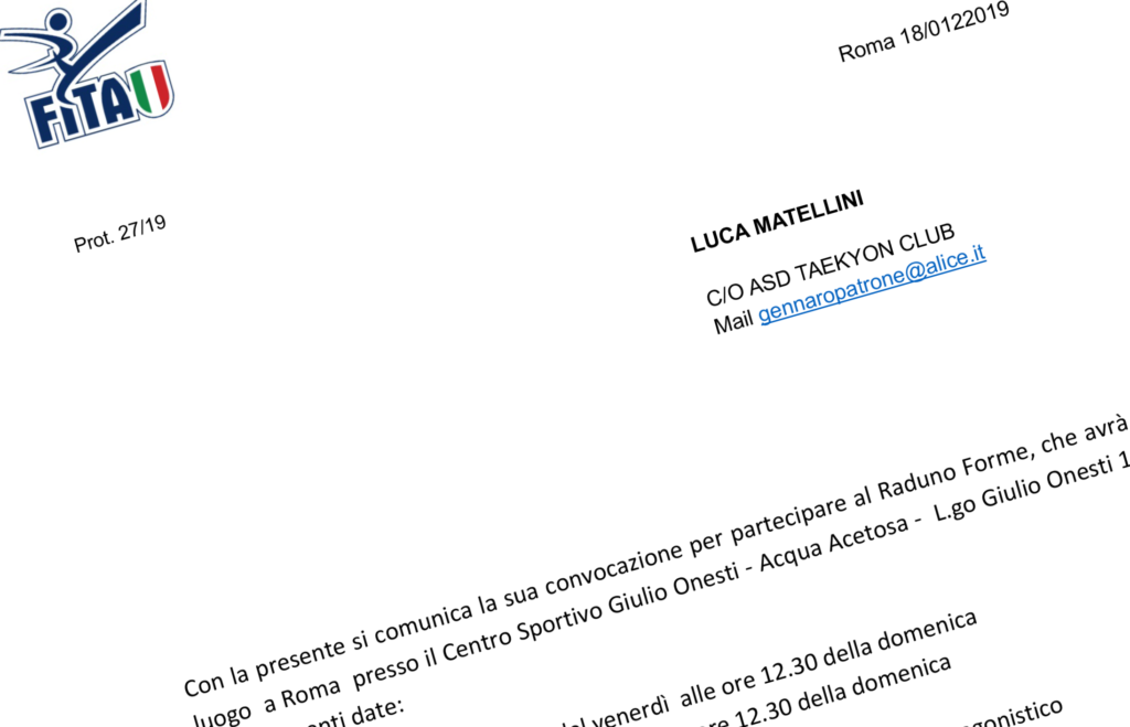 Convocazione matellini